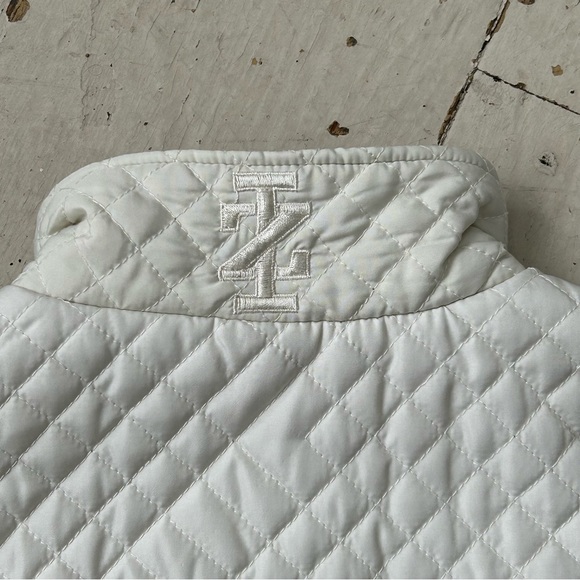 Izod Quilted & Fleece Cream Vest - Picture 9 of 15
